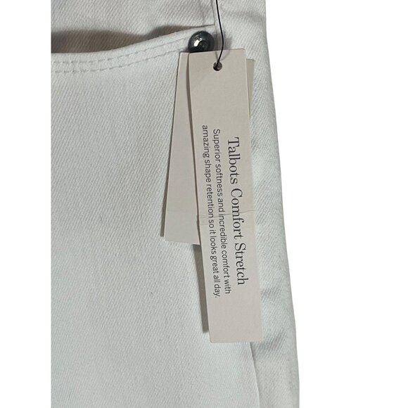 Talbots White Comfort Stretch Jeggings Size 8  64% Cotton / 23% Polyester / 13% - Picture 6 of 14